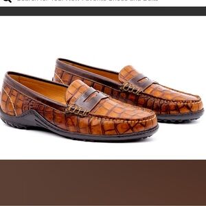 Martin Dingman Bill Alligator Penny loafer new size 8